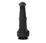24 cm Et Dokulu Gerçekçi Çift Katmanlı Sünnetsiz Silikon Zenci Penis - Görsel 2