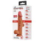 Belden Bağlamalı 24 cm Yeni Nesil Çift Katmanlı Realistik Vantuzlu Dildo Penis - Buraq - Görsel 2
