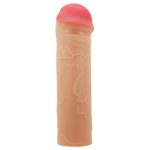 2,5 cm Dolgulu Premium Ten Rengi Silikon Penis Kılıfı - Nile - Görsel 2