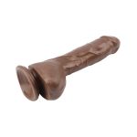 25 cm Realistik Titreşimli Melez Vibratör Dildo Penis - Görsel 5