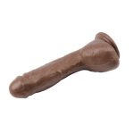 25 cm Realistik Titreşimli Melez Vibratör Dildo Penis - Görsel 4