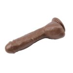 25 cm Belden Bağlamalı Realistik Titreşimli Melez Vibratör Dildo Penis - Görsel 5