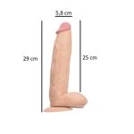 31 cm Belden Bağlamalı Vantuzlu Realistik Penis Anal Vajinal Dildo - Görsel 3