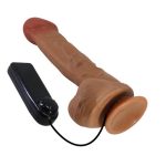 26 cm Çift Katmanlı Gerçekçi Titreşimli Dildo Vibratör Penis - Görsel 5