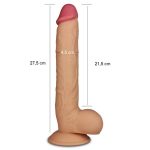 27,5 cm Gerçekçi Dev Dildo Penis - King Sized - Görsel 4