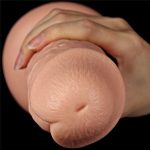 28 cm Gerçekçi Testissiz Kalın Dildo Penis - Görsel 4