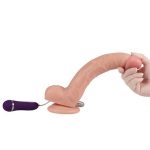 26 cm Belden Bağlamalı Titreşimli Realistik Dildo Penis Set - Görsel 4