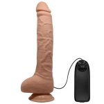 Belden Bağlamalı 28 cm Titreşimli Gerçekçi Kalın Dildo Penis - Dick - Görsel 3