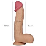 28,5 cm Gerçekçi Uzun & Kalın Dildo Penis - King Sized - Görsel 5
