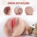 3 Boyutlu Gerçekçi Anal & Vajinal Masturbatör - Carrie - Görsel 5