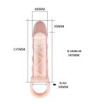 3 cm Dolgu Uzatmalı Titreşimli Penis Kılıfı Prezervatif Vibratör - Görsel 5