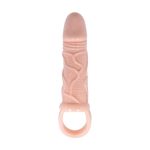 3 cm Dolgu Uzatmalı Titreşimli Penis Kılıfı Prezervatif Vibratör - Görsel 2