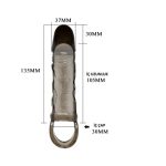 3 cm Dolgulu Penis Kılıfı Zenci - Görsel 5