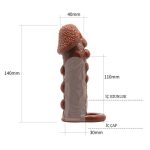 3 cm Uzatmalı Damarlı Penis Kılıfı - Görsel 5