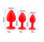 3 Parçalı Mücevherli Anal Plug Seti - Görsel 8