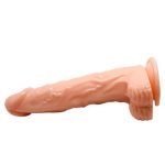 Belden Bağlamalı 20,5 cm Isıtma Özellikli Oynar Başlı Kumandalı Titreşimli Dildo - Görsel 4