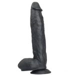 31 cm Vantuzlu Realistik Zenci Penis Anal Vajinal Dildo - Görsel 2