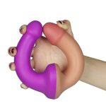 31,5 cm Çift Taraflı Realistik Dildo Anal Vajinal Penis - Görsel 3