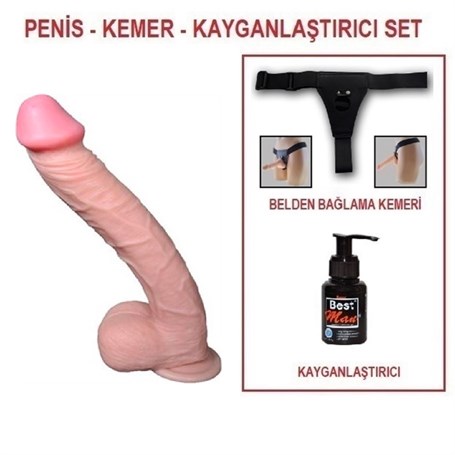 33-cm-belden-baglamali-realistik-dev-p-b198d8 33 cm Belden Bağlamalı Realistik Dev Penis - Supremacy - Görsel 1