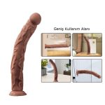 35 cm Belden Bağlamalı Gerçekçi Uzun & Kalın Dildo Penis - Görsel 5