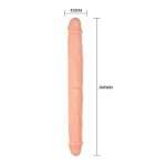 36 cm Çift Taraflı Realistik Dildo Anal Vajinal Penis - Görsel 5