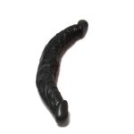 36 cm Çift Taraflı Realistik Zenci Dildo Anal Vajinal Penis - Görsel 2