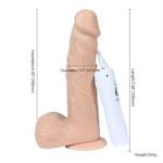 18 cm Belden Bağlamalı Titreşimli Realistik Dildo Penis Set - Görsel 5