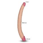 36,5 cm Lovetoy Lady Çift Taraflı Realistik Dildo Anal Vajinal Penis - Görsel 5