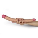 36,5 cm Lovetoy Lady Çift Taraflı Realistik Dildo Anal Vajinal Penis - Görsel 2