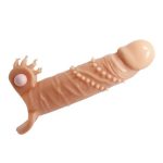 4 cm Dolgu Uzatmalı Titreşimli Penis Kılıfı Prezervatif Vibratör - Connor - Görsel 3