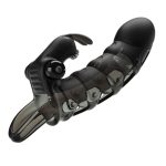 4 cm Dolgu Uzatmalı 10 Titreşimli Zenci Penis Kılıfı Prezervatif Vibratör - Görsel 3