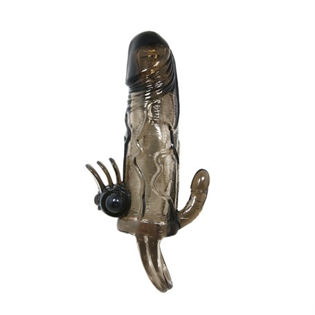 4-cm-uzatmali-anal-vajinal-ve-klitoral-u-d1c7 4 cm Uzatmalı Anal Vajinal ve Klitoral Uyarıcılı Titreşimli Penis Kılıfı - Görsel 1