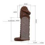 4 cm Uzatmalı Damarlı Penis Kılıfı - Görsel 4