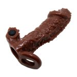 4 cm Uzatmalı Titreşimli Tırtıklı Penis Kılıfı - Görsel 2