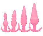 4 Parça Anal Plug Seti - Ten Rengi - Görsel 2