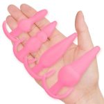 4 Parça Anal Plug Seti - Ten Rengi - Görsel 3