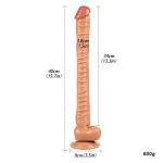 40 cm Gerçekçi Uzun & Kalın Dildo Penis - Görsel 3