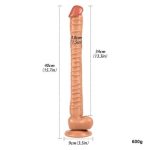 Belden Bağlamalı 40 cm Gerçekçi Uzun & Kalın Dildo Penis - Görsel 4