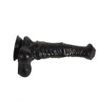 43 cm Et Dokulu Gerçekçi Çift Katmanlı Sünnetsiz Silikon Zenci Penis - Horse Power 3 - Görsel 5