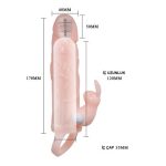 5 cm Dolgu Uzatmalı Titreşimli Penis Kılıfı Prezervatif Vibratör - Görsel 4
