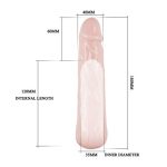 6 cm Dolgulu Uzatmalı Silikon Penis Kılıfı - Görsel 10
