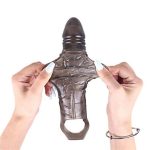 6 cm Dolgulu Realistik Zenci Penis Kılıfı - Görsel 3