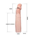 6 cm Dolgulu Uzatmalı Silikon Penis Kılıfı - Görsel 4