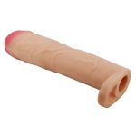 7,6 cm Dolgulu Premium Ten Rengi Silikon Penis Kılıfı - Gerd - Görsel 4