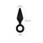 8,7 cm Halkalı Silikon Anal Tıkaç (Plug) - Görsel 2