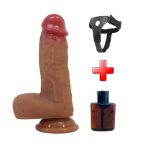 Belden Bağlamalı 17,3 cm Realistik Vantuzlu Dildo Penis - Curtis