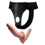 Belden Bağlamalı Çift Taraflı İçi Dolu Strapon Penis - Görsel 3