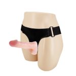 Belden Bağlamalı İçi Dolu Çift Strapon Penis - Görsel 2