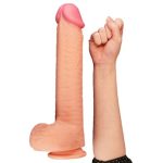 Belden Bağlamalı Yeni Nesil Çift Katmanlı 30,5 cm Realistik Dev Dildo Penis - Görsel 3