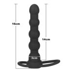 Çift Kavrama Halkalı Titreşimli 14 cm Anal Plug Vibratör Mastürbatör - Görsel 5